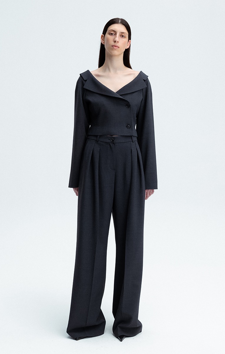 HYDE WIDE TROUSERS (CHARCOAL)